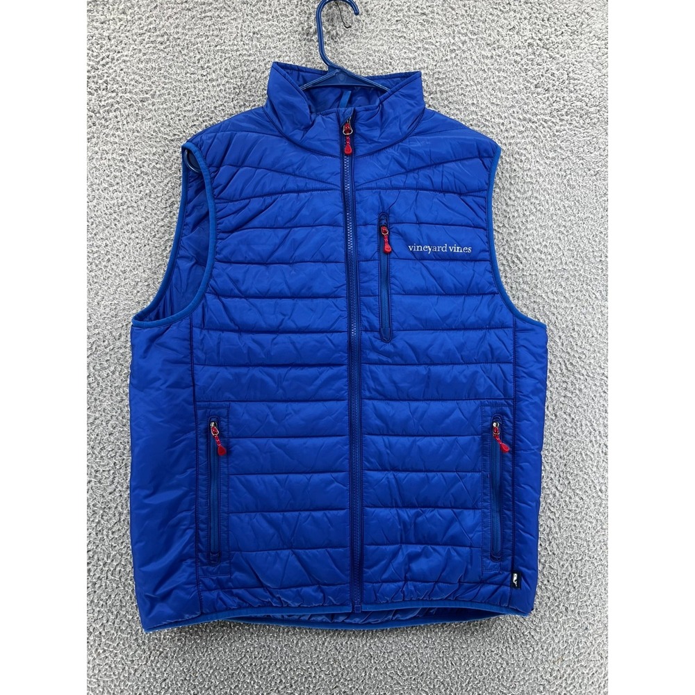 Vineyard Vines Men's Mountain Weekend Vest Dark Blue Mens Small 1O1006